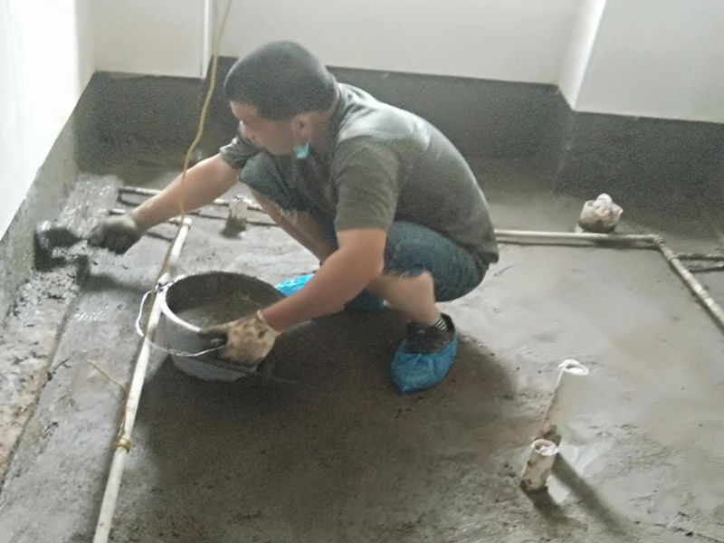 株洲瓷磚鋪貼收費標準，瓷磚鋪貼施工中